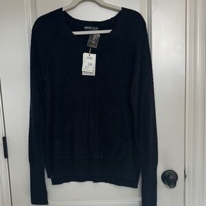 Barefoot Dreams Cozy Chic Lite Pullover Black Sz Small NWT
